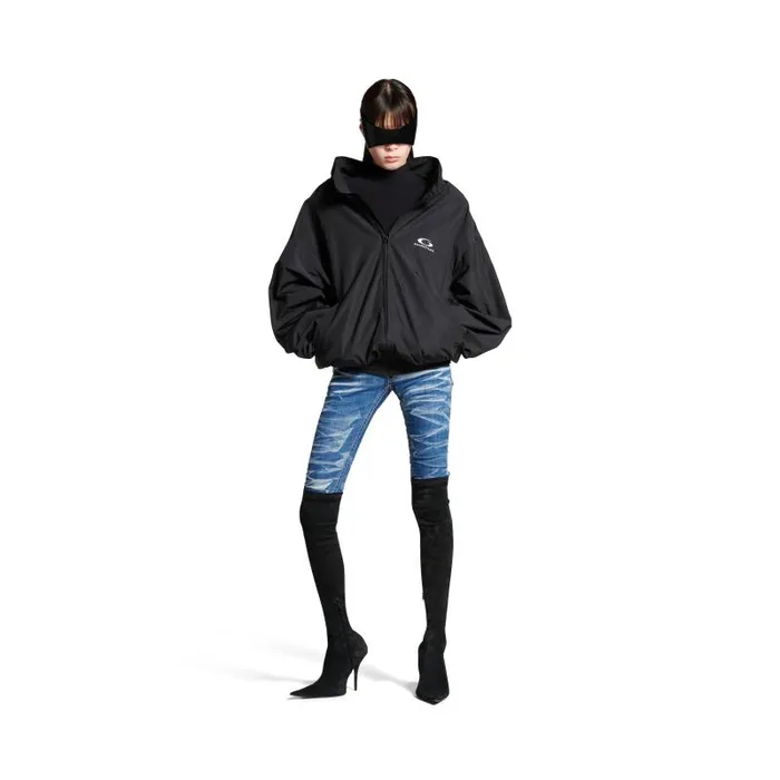 Balenciaga Coats and Jackets Women Women039s Loop Sports Icon Off Shoulder Jacket In Black Black Balenciaga Coats and Jackets Women Women039s Loop Sports Icon Off Shoulder Jacket In Black Black