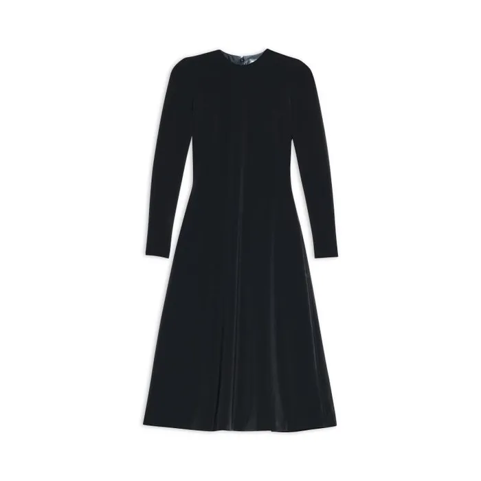Balenciaga Dresses and Skirts Women Women039s Aline Crewneck Dress In Black Black Balenciaga Dresses and Skirts Women Women039s Aline Crewneck Dress In Black Black