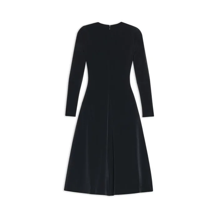 Balenciaga Dresses and Skirts Women Women039s Aline Crewneck Dress In Black Black Balenciaga Dresses and Skirts Women Women039s Aline Crewneck Dress In Black Black