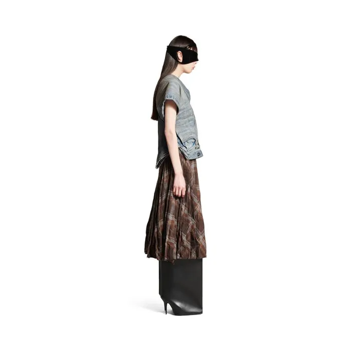 Balenciaga Dresses and Skirts Women Women039s Creased Pleated Skirt In Brown Brown Balenciaga Dresses and Skirts Women Women039s Creased Pleated Skirt In Brown Brown