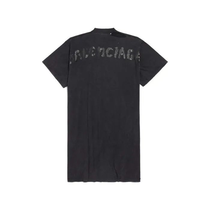 Balenciaga Dresses and Skirts Women Women039s Painted Tshirt Dress In Black Faded Black Faded Balenciaga Dresses and Skirts Women Women039s Painted Tshirt Dress In Black Faded Black Faded