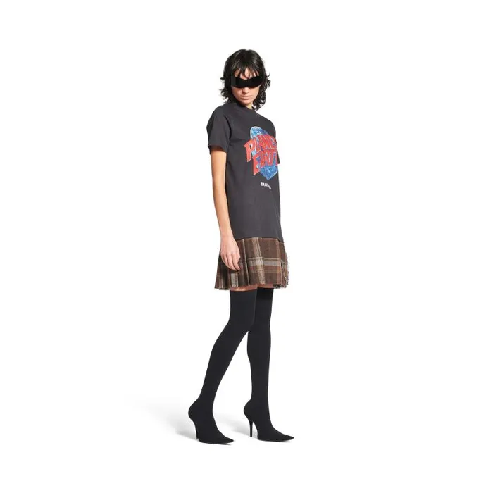 Balenciaga Dresses and Skirts Women Women039s Planet Earth Layered Tshirt Dress In Blackbrown Blackbrown Balenciaga Dresses and Skirts Women Women039s Planet Earth Layered Tshirt Dress In Blackbrown Blackbrown