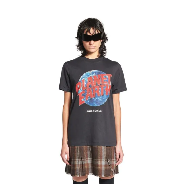 Balenciaga Dresses and Skirts Women Women039s Planet Earth Layered Tshirt Dress In Blackbrown Blackbrown Balenciaga Dresses and Skirts Women Women039s Planet Earth Layered Tshirt Dress In Blackbrown Blackbrown