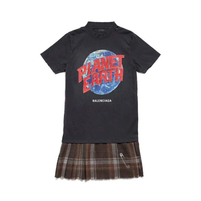 Balenciaga Dresses and Skirts Women Women039s Planet Earth Layered Tshirt Dress In Blackbrown Blackbrown Balenciaga Dresses and Skirts Women Women039s Planet Earth Layered Tshirt Dress In Blackbrown Blackbrown