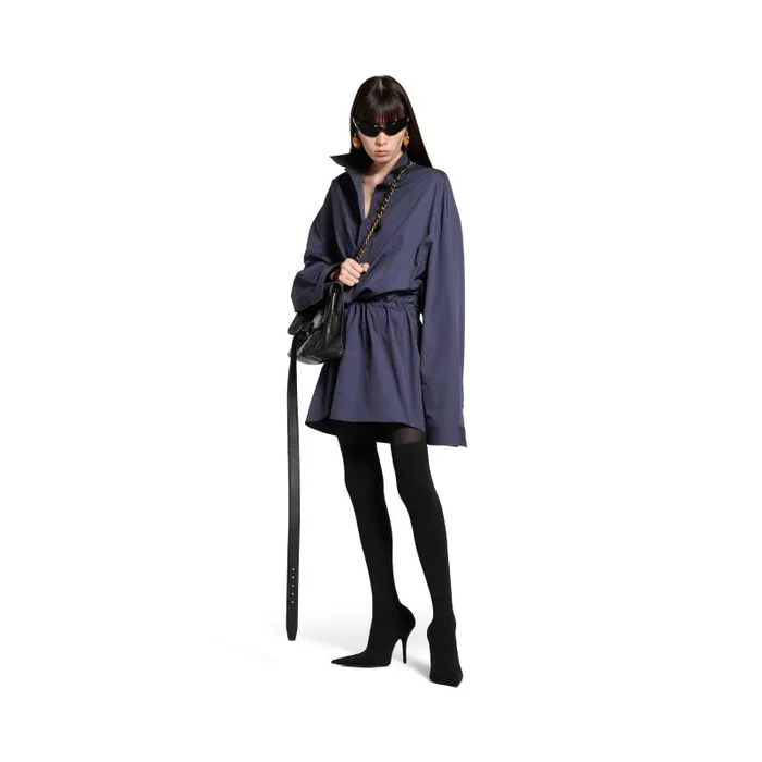 Balenciaga Dresses and Skirts Women Women039s Shirt Mini Dress In Faded Blue Faded Blue