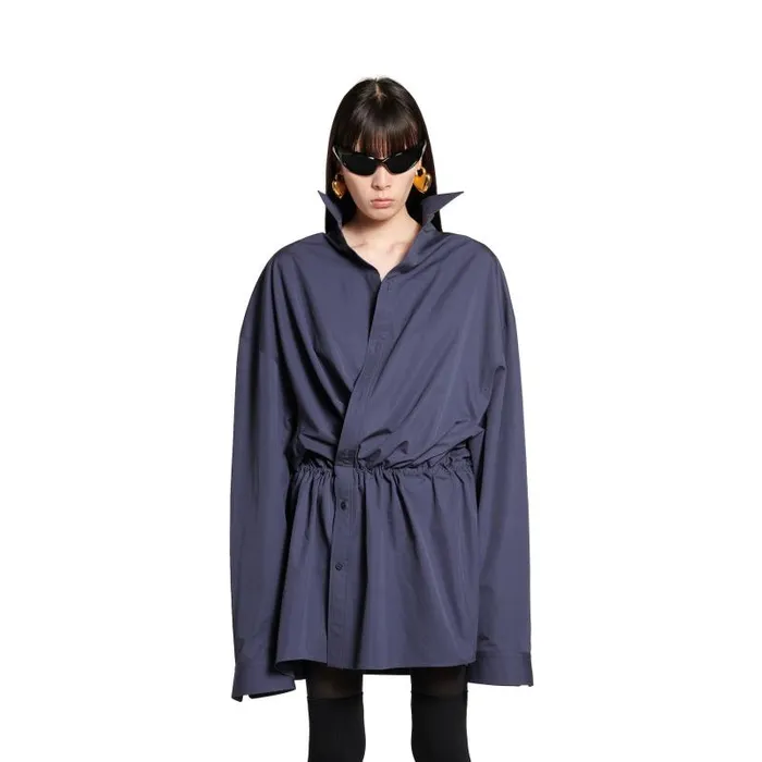 Balenciaga Dresses and Skirts Women Women039s Shirt Mini Dress In Faded Blue Faded Blue Balenciaga Dresses and Skirts Women Women039s Shirt Mini Dress In Faded Blue Faded Blue
