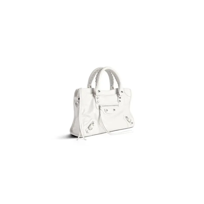 Balenciaga Handbags WomenMen Le City Small Bag In White White Balenciaga Handbags WomenMen Le City Small Bag In White White