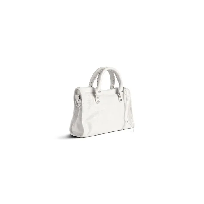 Balenciaga Handbags WomenMen Le City Small Bag In White White Balenciaga Handbags WomenMen Le City Small Bag In White White