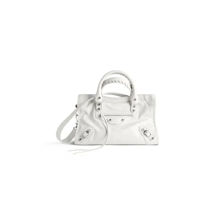 Balenciaga Handbags WomenMen Le City Small Bag In White White Balenciaga Handbags WomenMen Le City Small Bag In White White