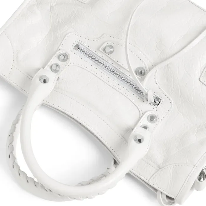 Balenciaga Handbags WomenMen Le City Small Bag In White White Balenciaga Handbags WomenMen Le City Small Bag In White White