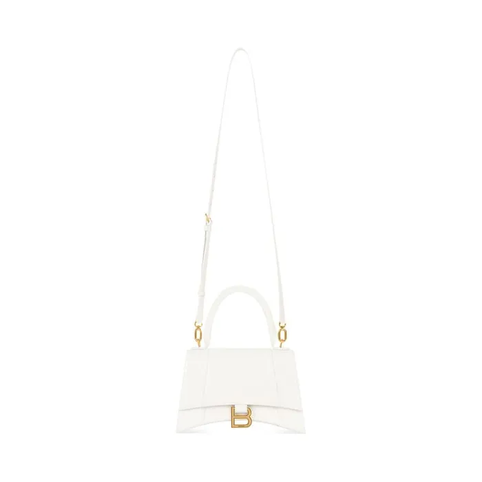 Balenciaga Handbags Women Women039s Hourglass Small Handbag Crocodile Embossed In White White Balenciaga Handbags Women Women039s Hourglass Small Handbag Crocodile Embossed In White White