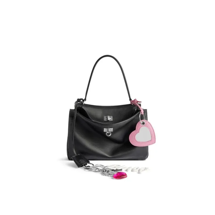 Balenciaga Handbags Women Women039s Rodeo Small Handbag Used Effect With One Charm In Black Black