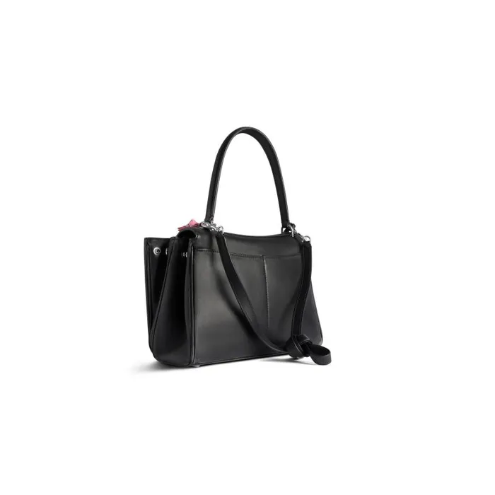 Balenciaga Handbags Women Women039s Rodeo Small Handbag Used Effect With One Charm In Black Black Balenciaga Handbags Women Women039s Rodeo Small Handbag Used Effect With One Charm In Black Black