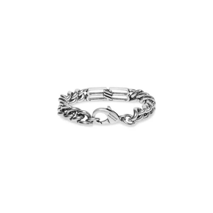 Balenciaga Jewelry WomenMen Bb Icon Gourmette Bracelet In Antique Silver Antique Silver Balenciaga Jewelry WomenMen Bb Icon Gourmette Bracelet In Antique Silver Antique Silver