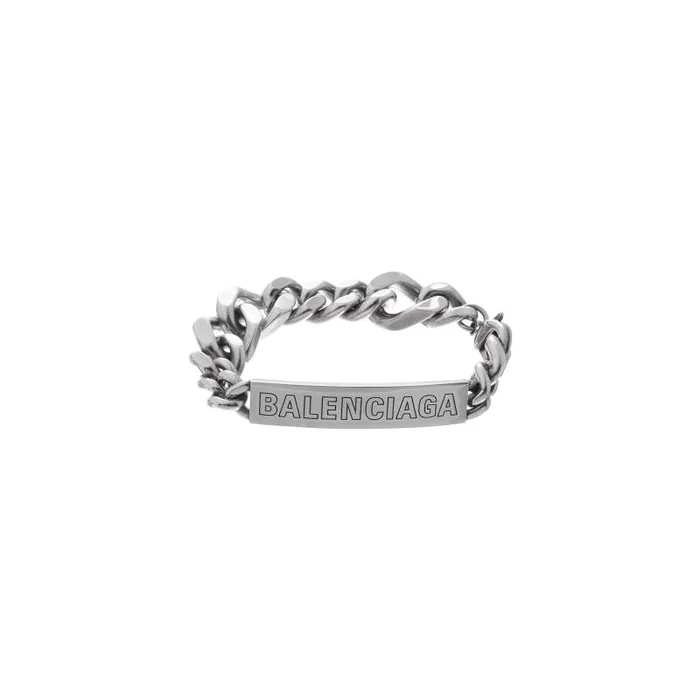 Balenciaga Jewelry WomenMen Plate Twist Bracelet In Antique Silver Antique Silver Balenciaga Jewelry WomenMen Plate Twist Bracelet In Antique Silver Antique Silver