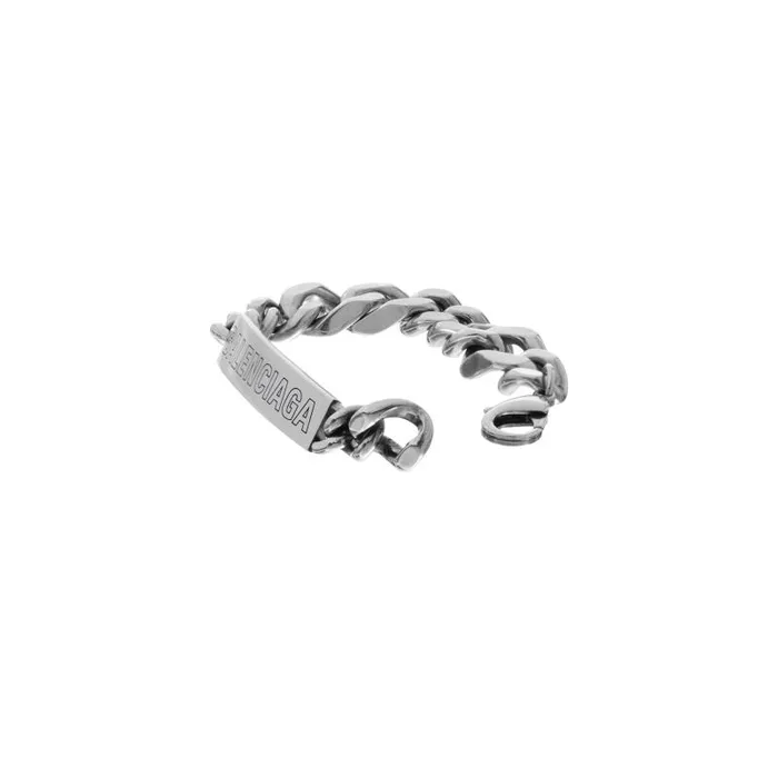 Balenciaga Jewelry WomenMen Plate Twist Bracelet In Antique Silver Antique Silver Balenciaga Jewelry WomenMen Plate Twist Bracelet In Antique Silver Antique Silver