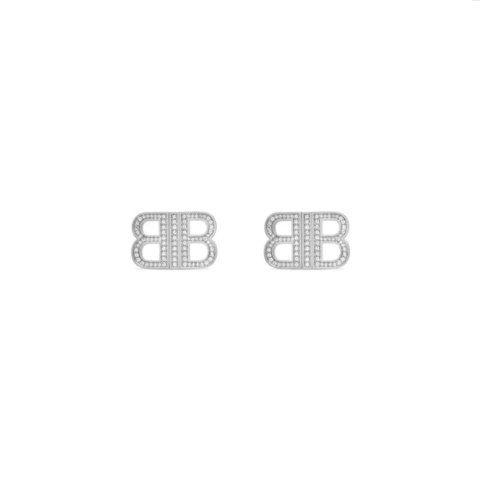 Balenciaga Jewelry Women Women039s Bb 20 Xs Earrings In Silver Silver