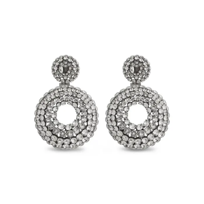 Balenciaga Jewelry Women Women039s Palazzo Round Earrings In Antique Silver Antique Silver Balenciaga Jewelry Women Women039s Palazzo Round Earrings In Antique Silver Antique Silver