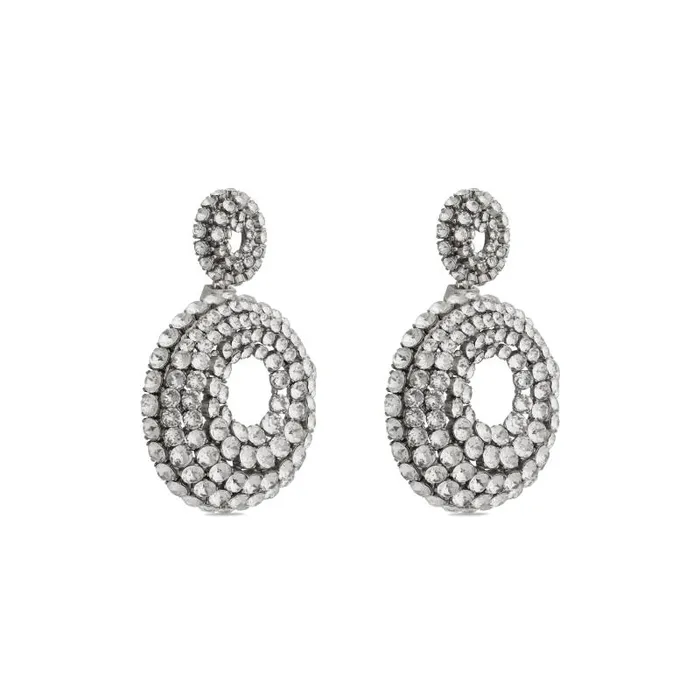 Balenciaga Jewelry Women Women039s Palazzo Round Earrings In Antique Silver Antique Silver Balenciaga Jewelry Women Women039s Palazzo Round Earrings In Antique Silver Antique Silver