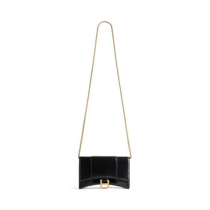 Balenciaga Mini Bags Women Women039s Hourglass Wallet On Chain Box In Black Black Balenciaga Mini Bags Women Women039s Hourglass Wallet On Chain Box In Black Black