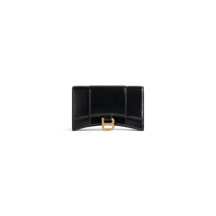 Balenciaga Mini Bags Women Women039s Hourglass Wallet On Chain Box In Black Black Balenciaga Mini Bags Women Women039s Hourglass Wallet On Chain Box In Black Black