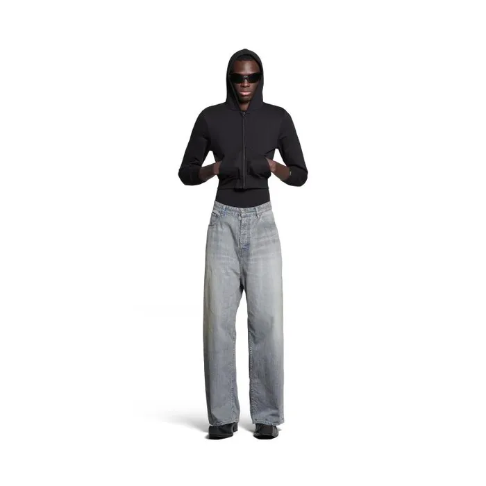 Balenciaga Pants WomenMen Baggy Pants In Blue Blue