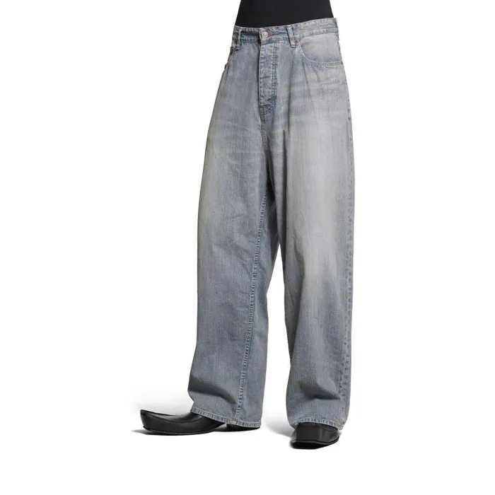 Balenciaga Pants WomenMen Baggy Pants In Blue Blue Balenciaga Pants WomenMen Baggy Pants In Blue Blue