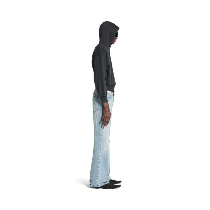 Balenciaga Pants WomenMen Flared Pants In Light Blue Light Blue