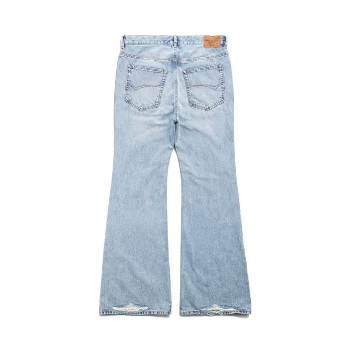 Balenciaga Pants WomenMen Flared Pants In Light Blue Light Blue