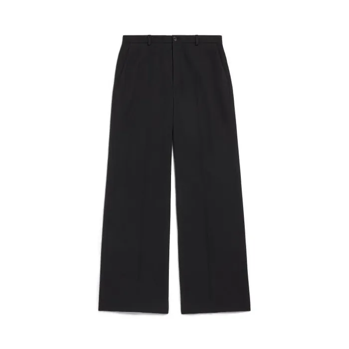Balenciaga Pants WomenMen Regular Fit Tailored Pants In Black Black Balenciaga Pants WomenMen Regular Fit Tailored Pants In Black Black