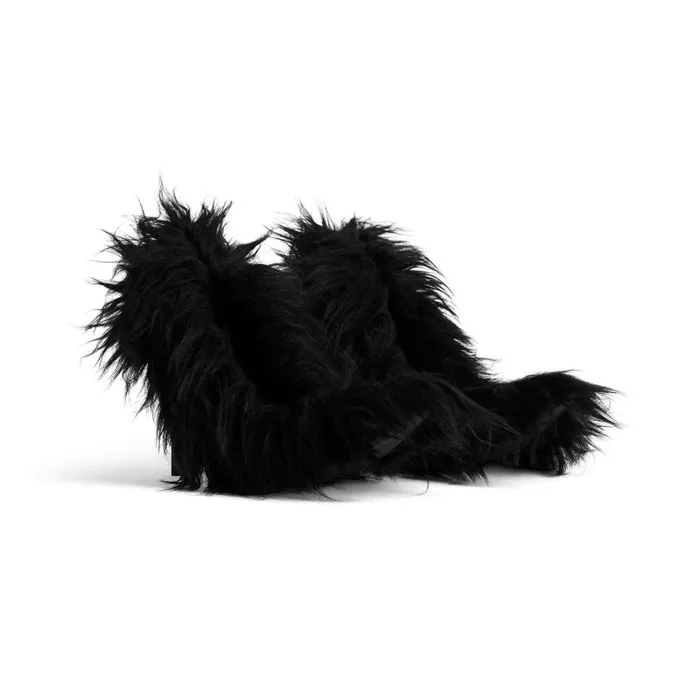 Balenciaga Pumps and Heels Women Women039s Flex Fur 110mm Pump In Black Black Balenciaga Pumps and Heels Women Women039s Flex Fur 110mm Pump In Black Black