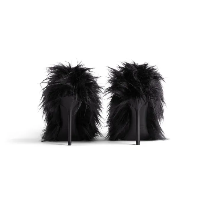 Balenciaga Pumps and Heels Women Women039s Flex Fur 110mm Pump In Black Black Balenciaga Pumps and Heels Women Women039s Flex Fur 110mm Pump In Black Black