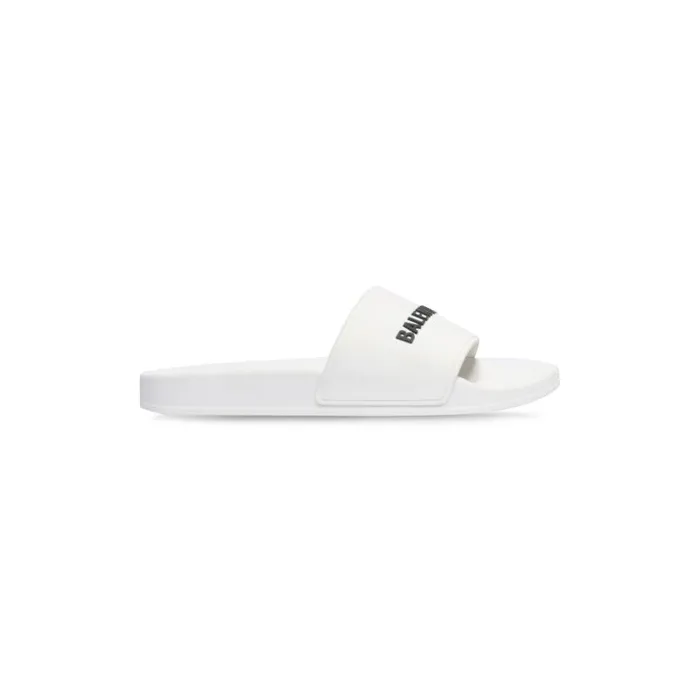 Balenciaga Sandals and Mules Men Men039s Pool Slide Sandal In White Black White Black Balenciaga Sandals and Mules Men Men039s Pool Slide Sandal In White Black White Black