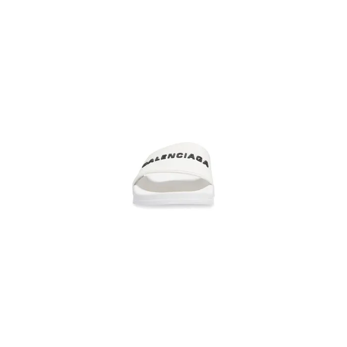 Balenciaga Sandals and Mules Men Men039s Pool Slide Sandal In White Black White Black Balenciaga Sandals and Mules Men Men039s Pool Slide Sandal In White Black White Black