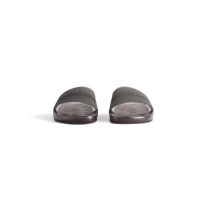 Balenciaga Sandals and Mules Men Men039s Pool Transparent Slide Sandal In Black Black Balenciaga Sandals and Mules Men Men039s Pool Transparent Slide Sandal In Black Black