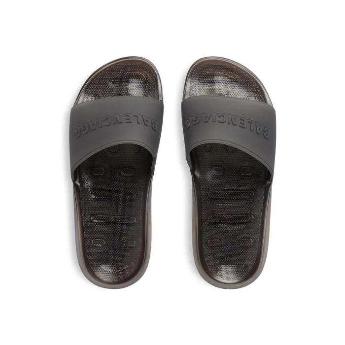 Balenciaga Sandals and Mules Men Men039s Pool Transparent Slide Sandal In Black Black Balenciaga Sandals and Mules Men Men039s Pool Transparent Slide Sandal In Black Black