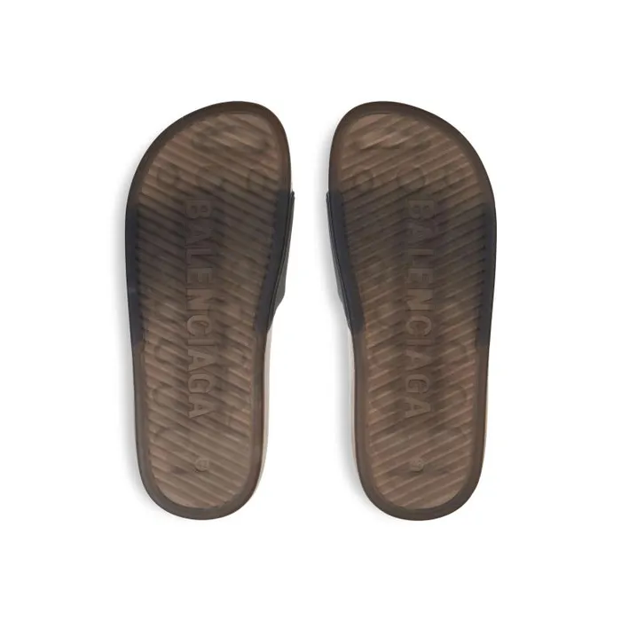 Balenciaga Sandals and Mules Men Men039s Pool Transparent Slide Sandal In Black Black Balenciaga Sandals and Mules Men Men039s Pool Transparent Slide Sandal In Black Black