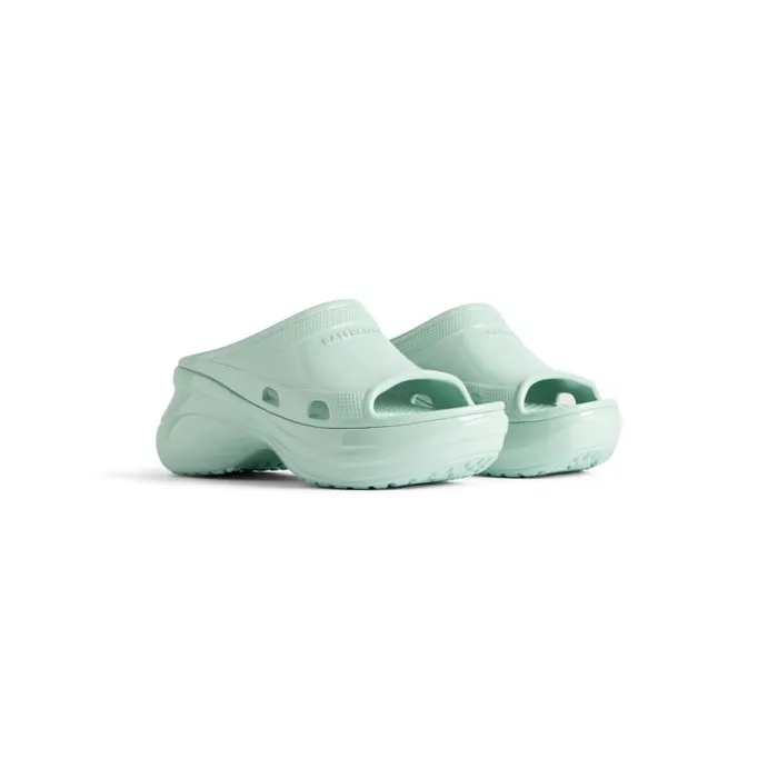 Balenciaga Sandals and Mules Women Women039s Pool Crocs Slide Sandal In Blue Blue Balenciaga Sandals and Mules Women Women039s Pool Crocs Slide Sandal In Blue Blue