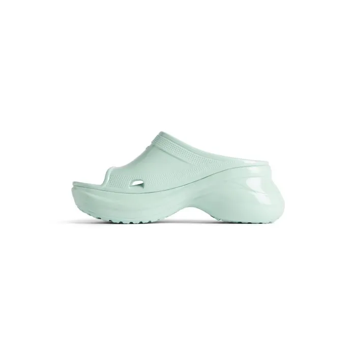 Balenciaga Sandals and Mules Women Women039s Pool Crocs Slide Sandal In Blue Blue Balenciaga Sandals and Mules Women Women039s Pool Crocs Slide Sandal In Blue Blue