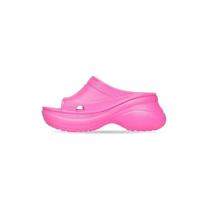 Balenciaga Sandals and Mules Women Women039s Pool Crocs Slide Sandal In Pink Pink Balenciaga Sandals and Mules Women Women039s Pool Crocs Slide Sandal In Pink Pink