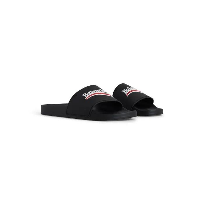 Balenciaga Sandals and Mules Women Women039s Pool Slide Sandal In Black Black Balenciaga Sandals and Mules Women Women039s Pool Slide Sandal In Black Black