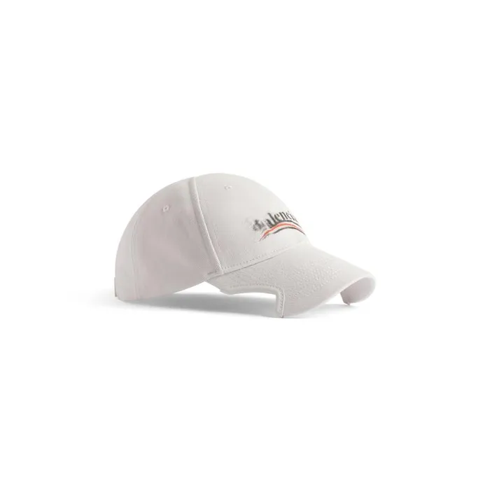 Balenciaga Scarves and Caps Men Political Stencil Cap In Off Whiteblack Off Whiteblack Balenciaga Scarves and Caps Men Political Stencil Cap In Off Whiteblack Off Whiteblack