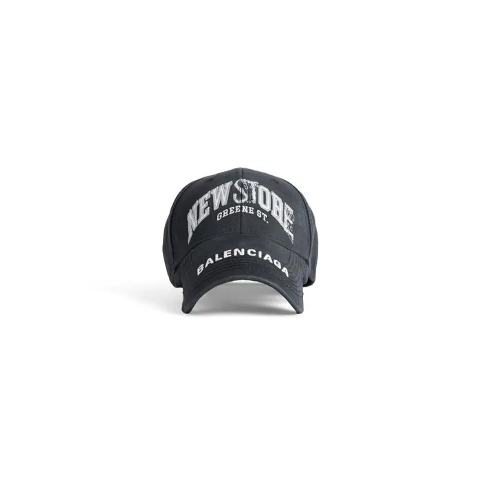 Balenciaga Scarves and Caps WomenMen Greene Street Cap In Black Black