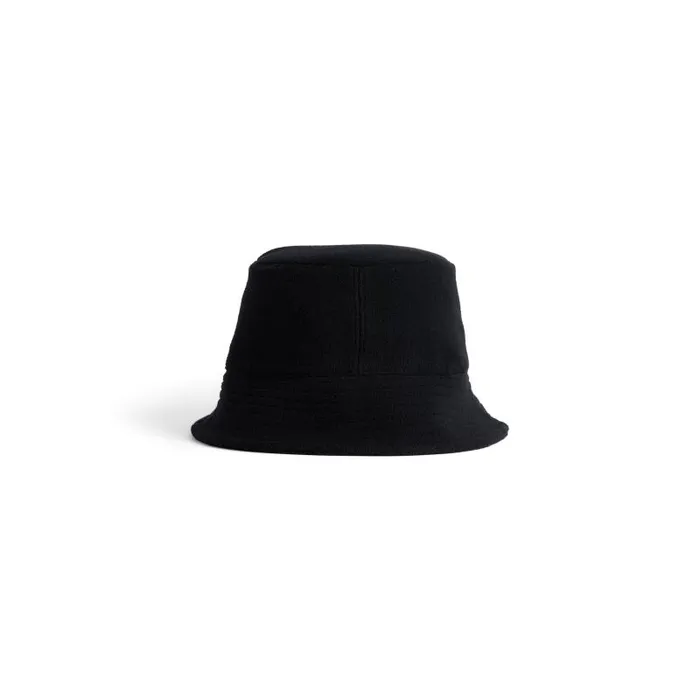 Balenciaga Scarves and Caps WomenMen Political Campaign Bucket Hat In Black Black Balenciaga Scarves and Caps WomenMen Political Campaign Bucket Hat In Black Black