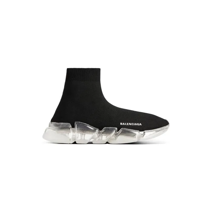 Balenciaga Sneakers Men Men039s Speed 20 Full Clear Sole Recycled Knit Sneaker In Black Black Balenciaga Sneakers Men Men039s Speed 20 Full Clear Sole Recycled Knit Sneaker In Black Black