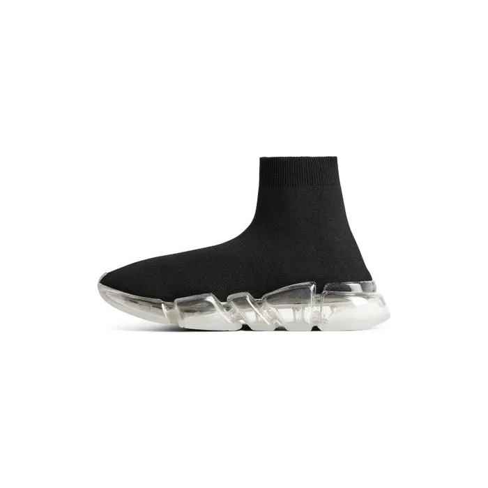 Balenciaga Sneakers Men Men039s Speed 20 Full Clear Sole Recycled Knit Sneaker In Black Black Balenciaga Sneakers Men Men039s Speed 20 Full Clear Sole Recycled Knit Sneaker In Black Black