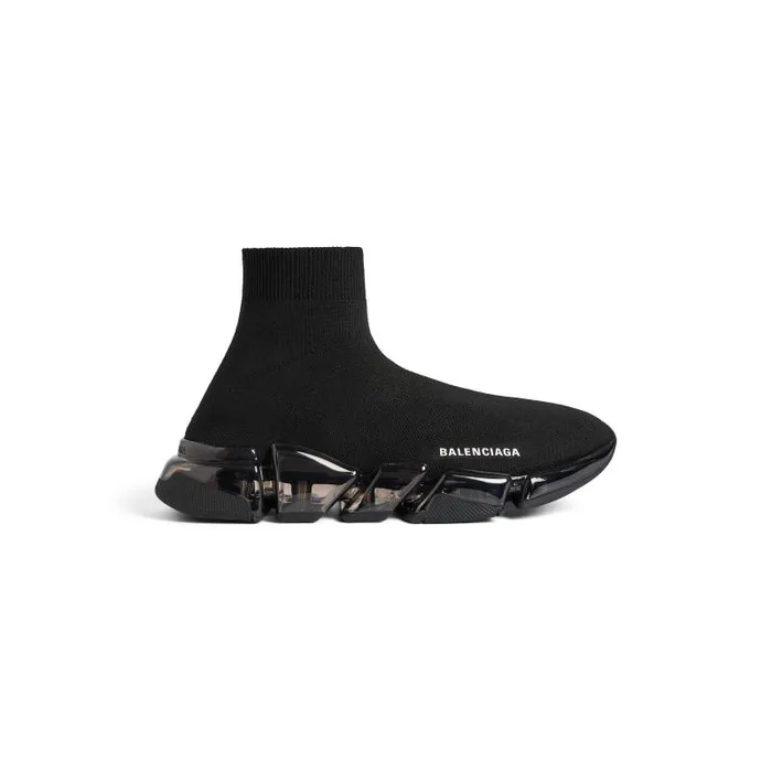 Balenciaga Sneakers Women Women039s Speed 20 Full Clear Sole Recycled Knit Sneaker In Black Black Balenciaga Sneakers Women Women039s Speed 20 Full Clear Sole Recycled Knit Sneaker In Black Black