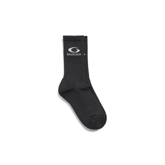 Balenciaga Socks Men Men039s Loop Sports Icon Socks In Black Black