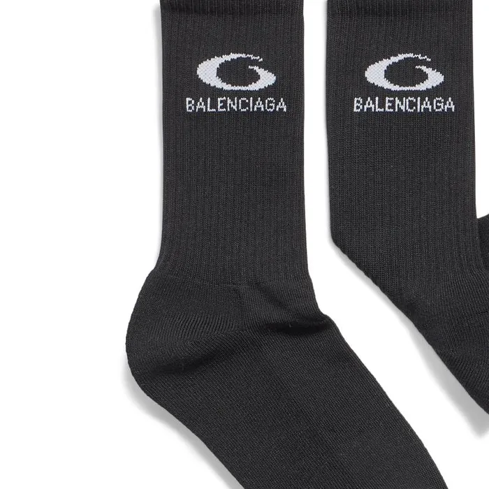 Balenciaga Socks Men Men039s Loop Sports Icon Socks In Black Black Balenciaga Socks Men Men039s Loop Sports Icon Socks In Black Black