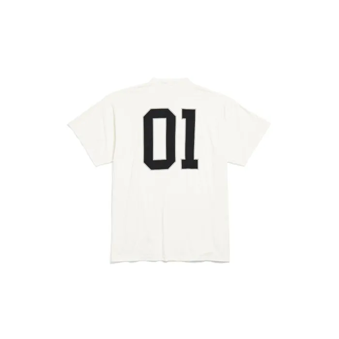 Balenciaga Tshirts Men Men039s Basketball Series 8211 Oversized Tshirt In Off White Off White Balenciaga Tshirts Men Men039s Basketball Series 8211 Oversized Tshirt In Off White Off White